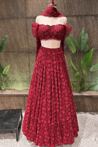 Red Lehenga