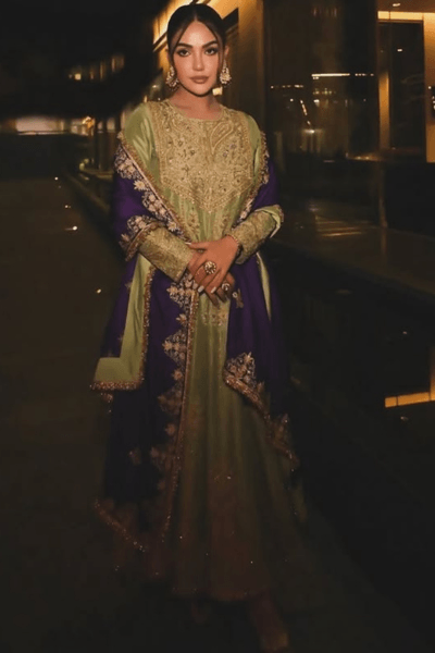 Pistachio Green Anarkali