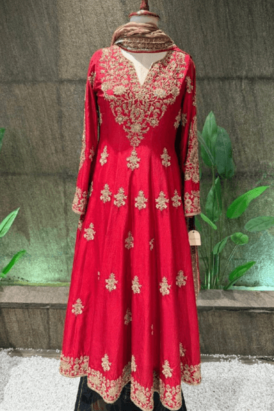 Red Anarkali
