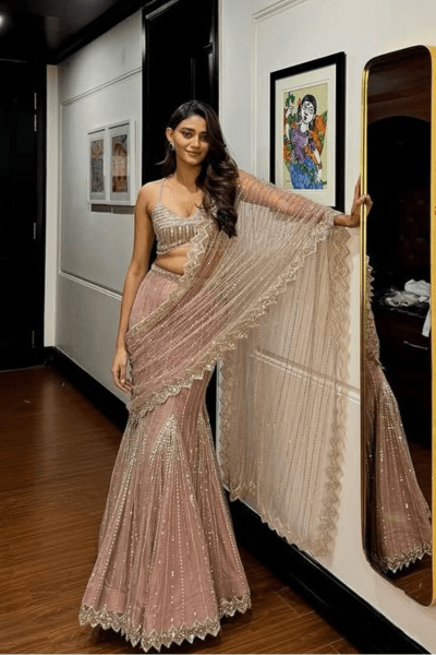 Champagne Saree