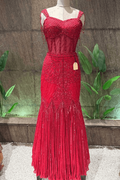 Red Corset Fishcut