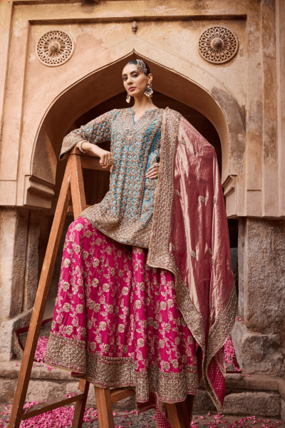 Bridal Pink Sharara