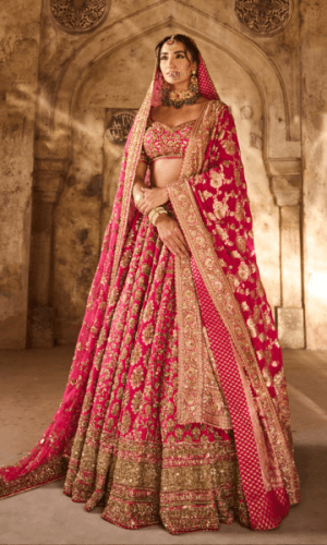 Bridal Pink Lehenga thumbnail 1