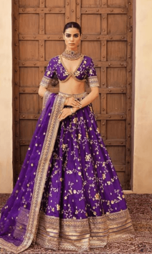 Purple Lehenga thumbnail 1