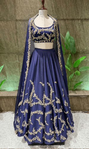 Navy Blue Lehenga thumbnail 1