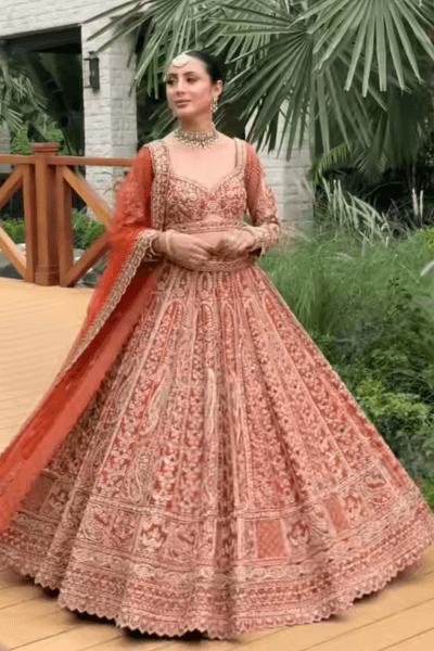 Rust Lehenga - view 1